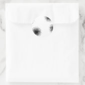 Moderne, coole trendy abstract halftoonpatroon van ronde sticker (Tas)