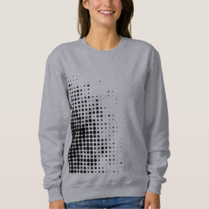 Moderne, coole trendy abstract halftoonpatroon van trui