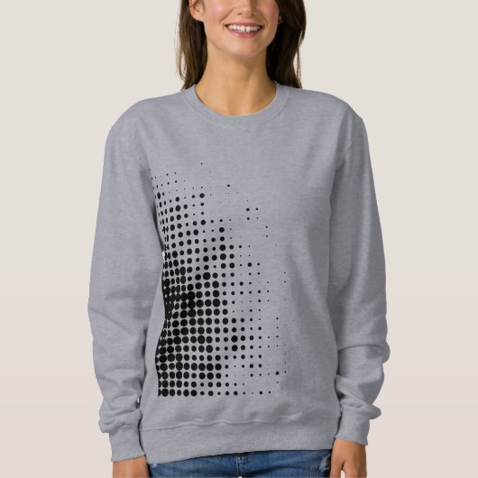 Moderne, coole trendy abstract halftoonpatroon van trui (Voorkant)