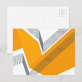 Moderne, coole, trendy, stedelijke, eenvoudige geo briefkaart (Voorkant / Achterkant)