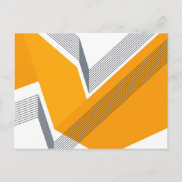 Moderne, coole, trendy, stedelijke, eenvoudige geo briefkaart