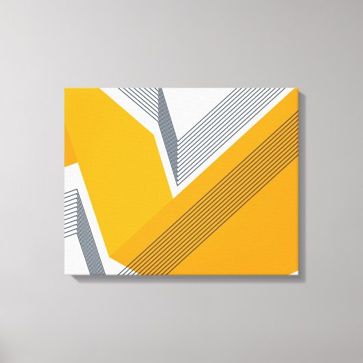 Moderne, coole, trendy, stedelijke, eenvoudige geo canvas afdruk (Voorkant)