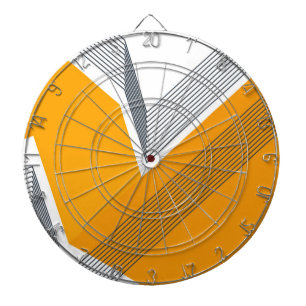 Moderne, coole, trendy, stedelijke, eenvoudige geo dartbord