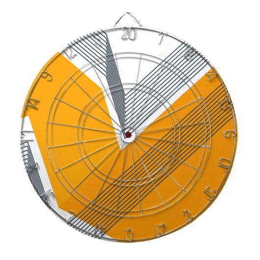 Moderne, coole, trendy, stedelijke, eenvoudige geo dartbord (Voorkant)