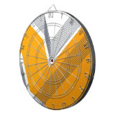 Moderne, coole, trendy, stedelijke, eenvoudige geo dartbord (Voorkant Rechts)