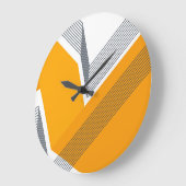 Moderne, coole, trendy, stedelijke, eenvoudige geo grote klok (Hoek)