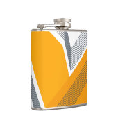 Moderne, coole, trendy, stedelijke, eenvoudige geo heupfles (Rechts)