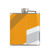 Moderne, coole, trendy, stedelijke, eenvoudige geo heupfles (Achterkant)