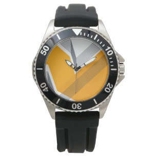 Moderne, coole, trendy, stedelijke, eenvoudige geo horloge