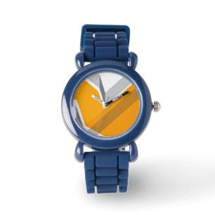 Moderne, coole, trendy, stedelijke, eenvoudige geo horloge