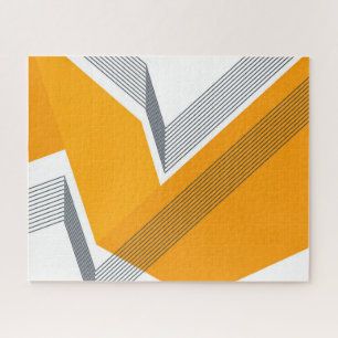 Moderne, coole, trendy, stedelijke, eenvoudige geo legpuzzel