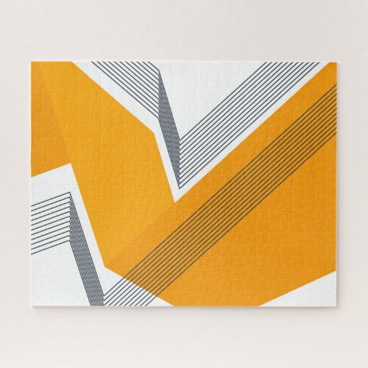 Moderne, coole, trendy, stedelijke, eenvoudige geo legpuzzel (Horizontaal)