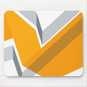 Moderne, coole, trendy, stedelijke, eenvoudige geo muismat