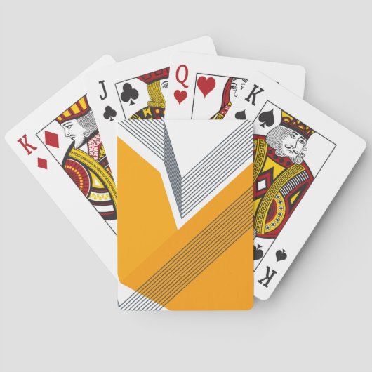 Moderne, coole, trendy, stedelijke, eenvoudige geo pokerkaarten (Achterkant)