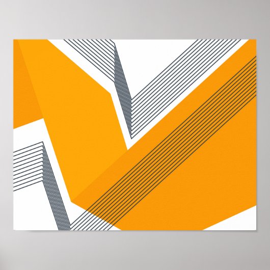 Moderne, coole, trendy, stedelijke, eenvoudige geo poster (Voorkant)