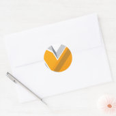 Moderne, coole, trendy, stedelijke, eenvoudige geo ronde sticker (Envelop)