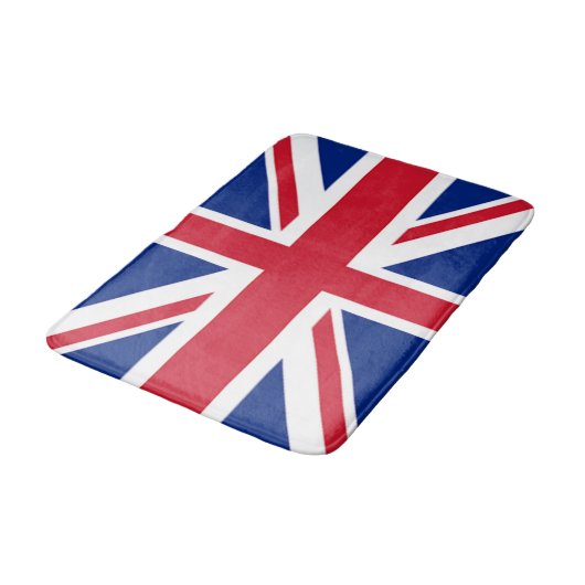 moderne coole union jack flag londen on mode badmat (Gekanteld)