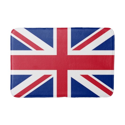 moderne coole union jack flag londen on mode badmat (Voorkant)