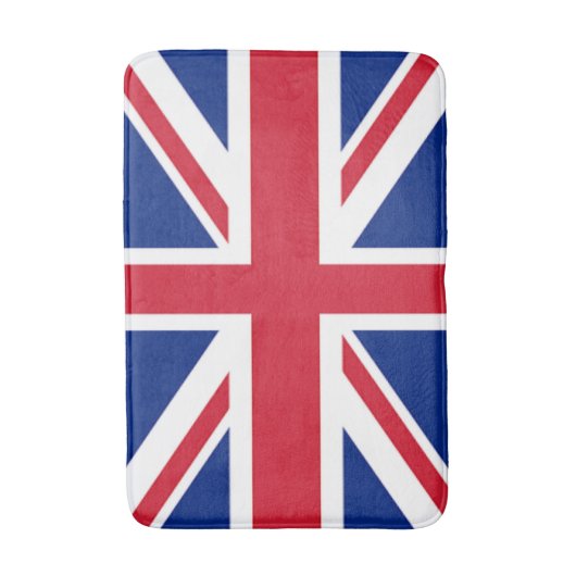 moderne coole union jack flag londen on mode badmat (Voorkant Verticaal)