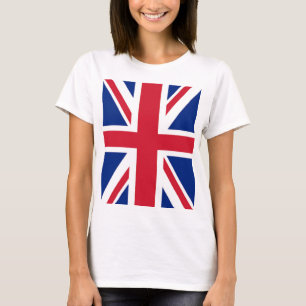 moderne coole union jack flag londen on mode t-shirt