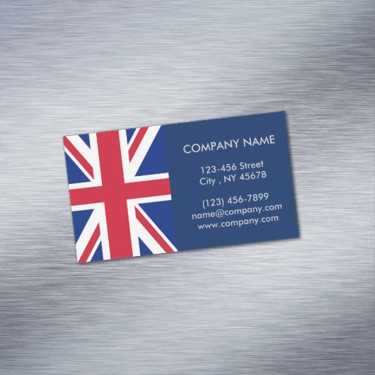 moderne coole union jack flag londen on mode visitekaartje magneet (Voorbeeld)