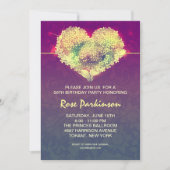 Moderne coole verjaardagsuitnodiging kaart (Voorkant)