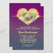 Moderne coole verjaardagsuitnodiging kaart (Voorkant / Achterkant)