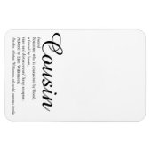 Moderne coole vun beste neef ooit definitie magneet (Horizontaal)