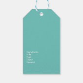 Moderne Coquito Recept Drank Kokos Ei Nog Cadeaulabel (Achterkant)