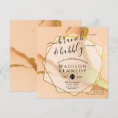 Moderne Coral Abstracte-verbluffende weduwenkast Kaart (Voorkant / Achterkant)