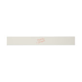 Moderne Coral Crème Whimsical Summer Bruiloft Uitnodigingen Wikkel (Vlak)
