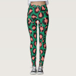 Moderne Coral Pink Black Green Leopard Animal Prin Leggings<br><div class="desc">Dit moderne en trendy patroon is perfect voor de stijlvolle fashionista. Het is voorzien van een handgetekende koraalroze, zwarte en heldere groene safari dierlijke afdruk. Het is elegant, cool, artsy en uniek. ***BELANGRIJKE NOTA VAN HET ONTWERP: Voor om het even welk verzoek van het douaneontwerp zoals passende productverzoeken, kleurenveranderingen, plaatsingsveranderingen,...</div>