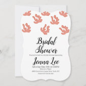 Moderne Coral Reef Doodle Illustratie Kaart (Voorkant)