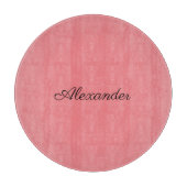 Moderne Coral sjabloon, zwart Script snijboa Snijplank (Voorkant)