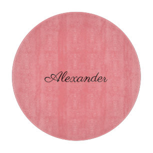 Moderne Coral sjabloon, zwart Script snijboa Snijplank