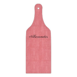 Moderne Coral sjabloon, zwart script Snijplank