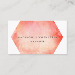 Moderne Corale Waterverf BrightStor Visitekaartje