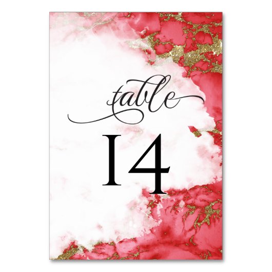 Moderne Corale Waterverf Geode Barefoot Bride™ Kaart (Achterkant)