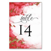 Moderne Corale Waterverf Geode Barefoot Bride™ Kaart (Voorkant)