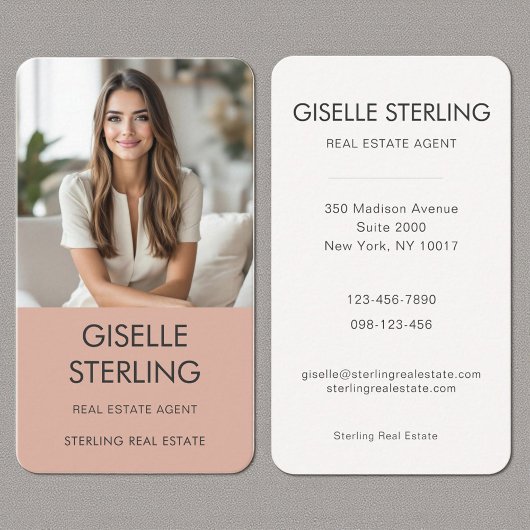 Moderne Corporate Real Estate Agent Visitekaartje