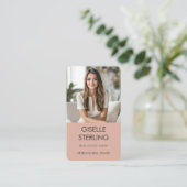Moderne Corporate Real Estate Agent Visitekaartje (Staand voorkant)