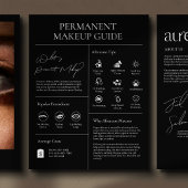 Moderne Cosmetische Permanente Make-up Nazorggids Flyer