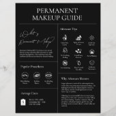 Moderne Cosmetische Permanente Make-up Nazorggids Flyer (Voorkant)