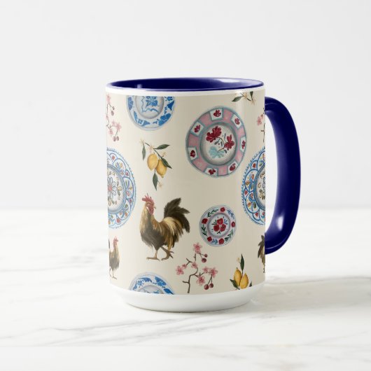 Moderne Cottage Boerderij Cream Mok (Voorkant rechts)