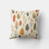 Moderne Cottagecore Herfstbladeren Kussen (Achterkant)