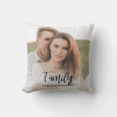 Moderne coule collage foto's en lieftalige gezinsp kussen (Voorkant)