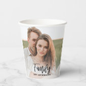 Moderne coule collage foto's en lieftalige gezinsp papieren bekers (Voorkant)