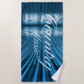 Moderne country muziek gitaar strandlaken (Voorkant)