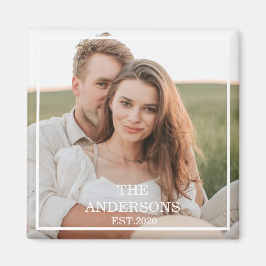 Moderne couponfoto's en minimumeisen voor familie magneet (Voorkant)