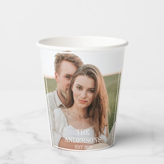 Moderne couponfoto's en minimumeisen voor familie papieren bekers (Achterkant)